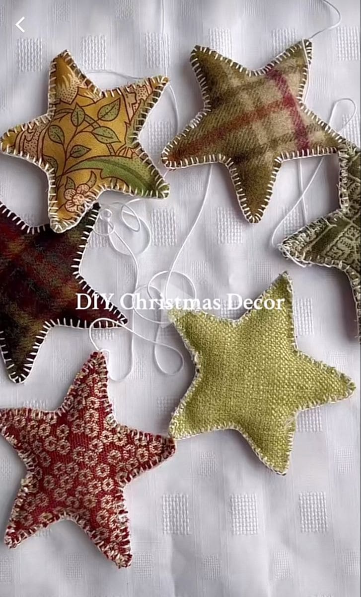 Quilted Star Garland