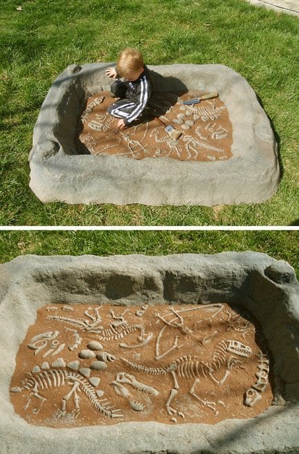 Exciting Dino Dig Sandbox Treasure Hunt