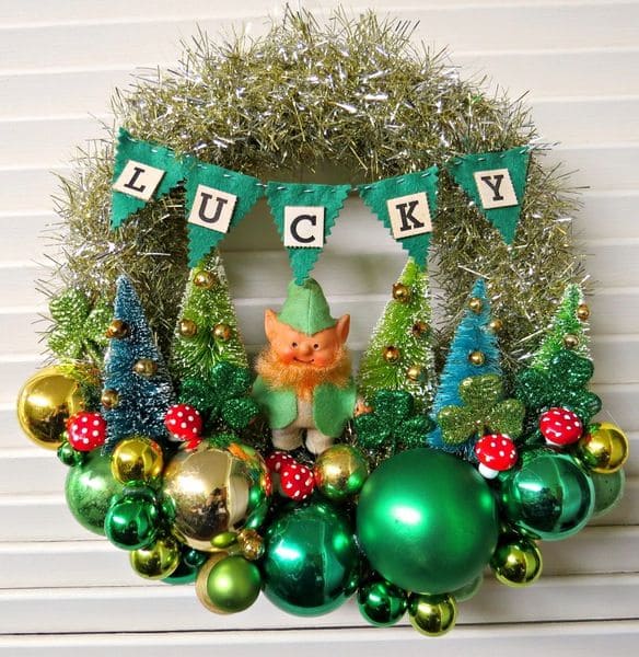 Whimsical Lucky Charm Fantasy Wreath