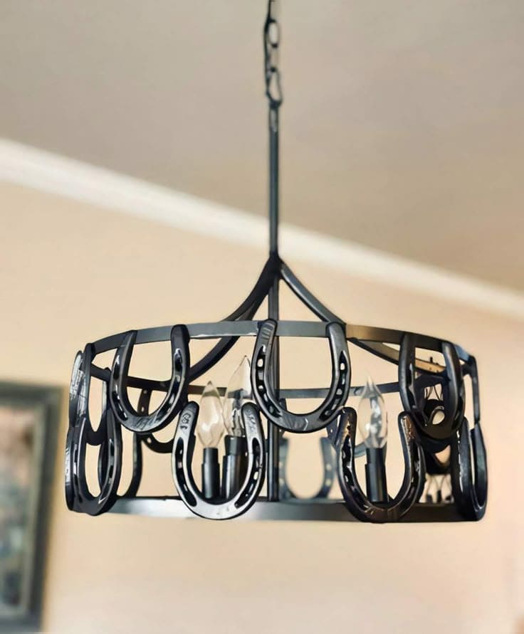 Horseshoe Chandelier Light Fixture