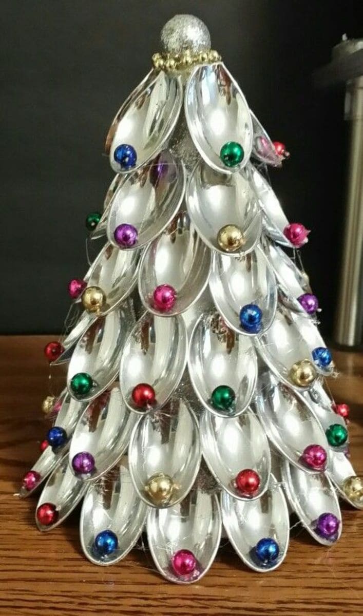 Silver Spoon Christmas Tree