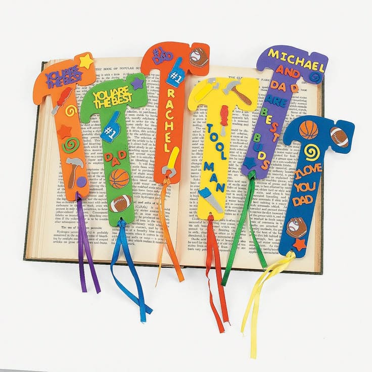 Colorful Foam Hammer Bookmarks for Dad