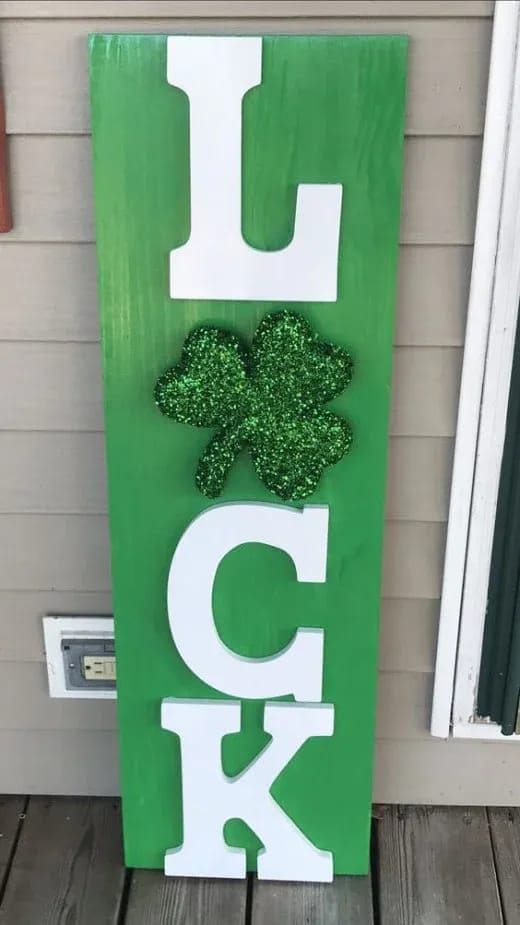 Bold St. Patricks Day Luck Sign Elegance