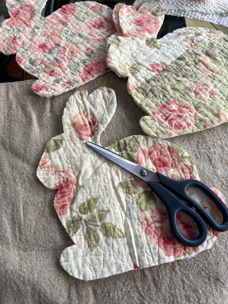 Quilted Bunny Cutouts