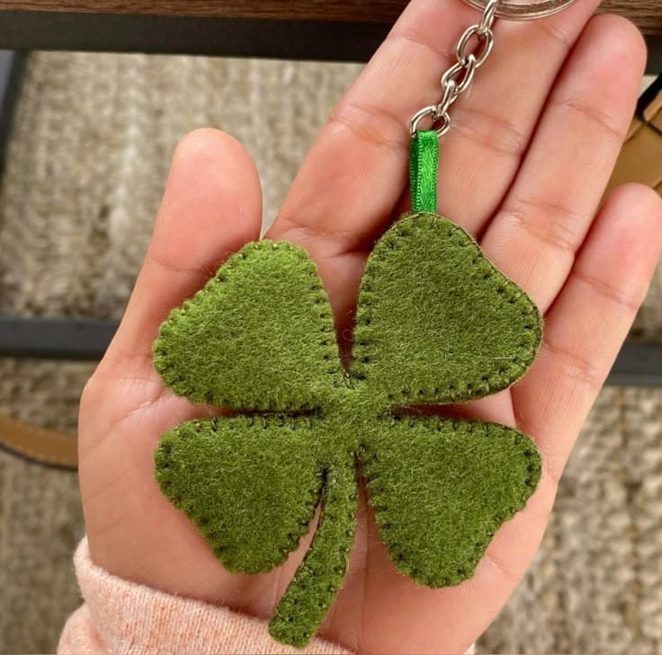 St. Patricks Day Felt Keychain