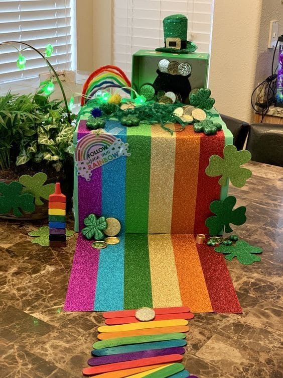 Joyful St. Patricks Day Rainbow Pathway Wonder