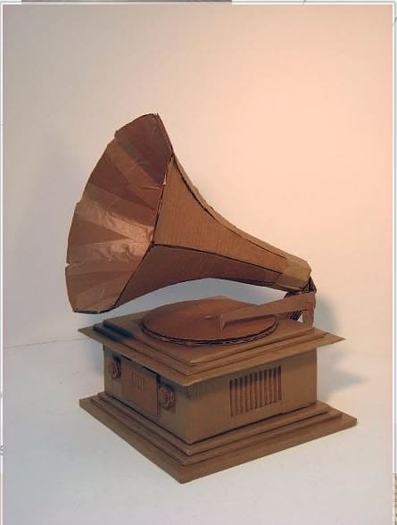 Vintage Cardboard Gramophone