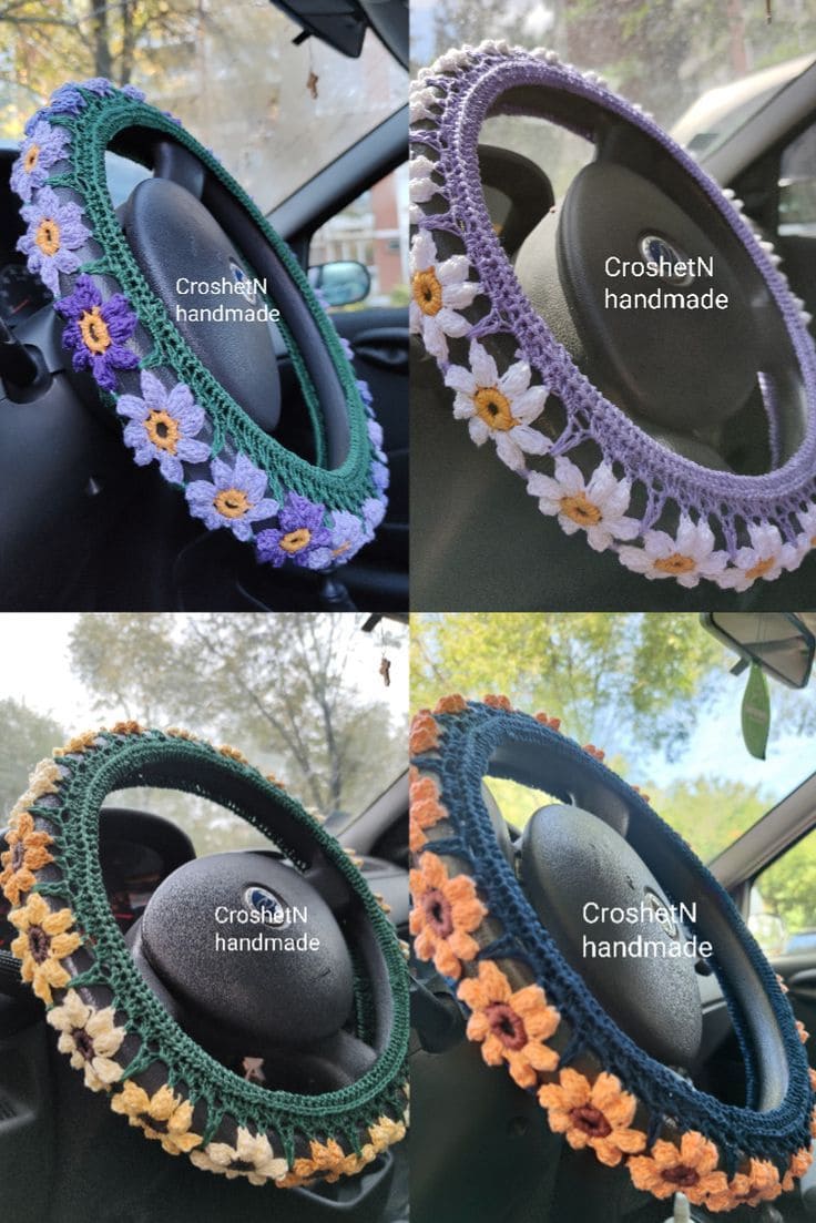 Crochet Steering Wheel Covers