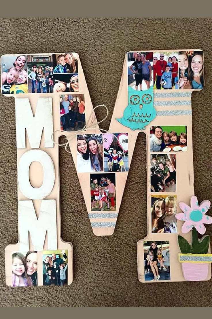 Heartfelt MOM Photo Collage Keepsake