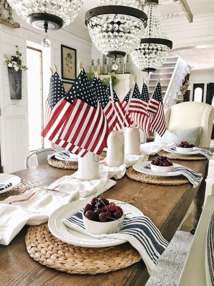 DIY Patriotic Table Setting