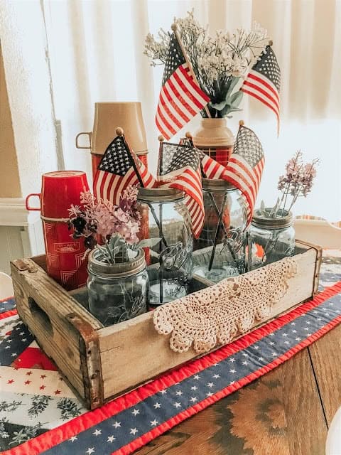 Rustic Americana Table Tray