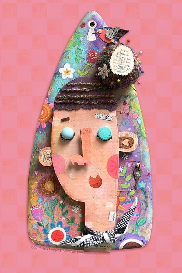 Garden Daydream Collage Face