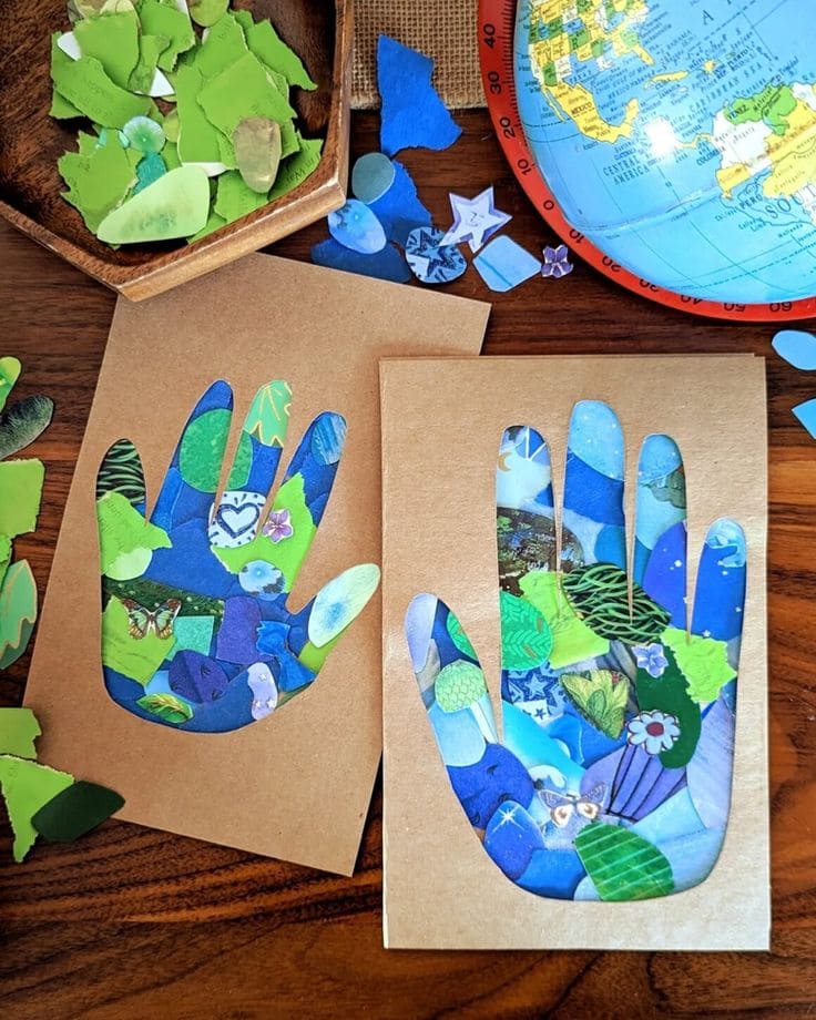 Earth Day Hand Collage